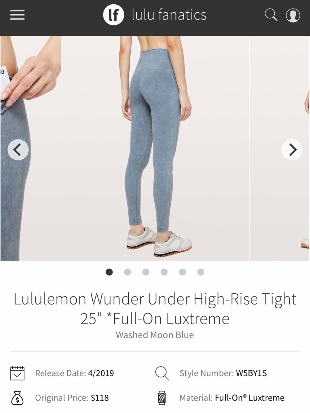 lululemon athletica Wunder Under High-Rise Tight 25”, Full-On Luxtreme